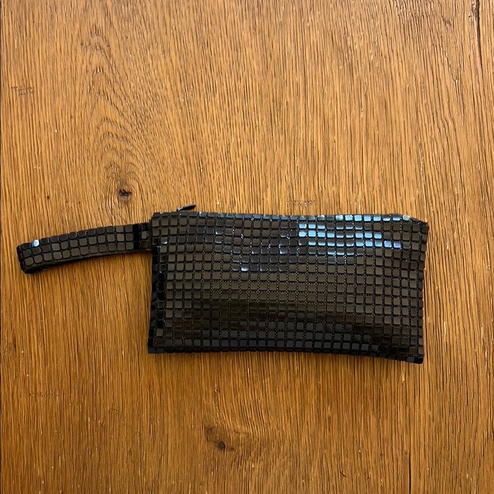 Black Sequin Clutch Bag